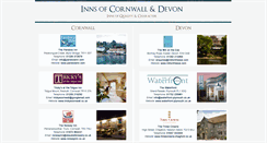 Desktop Screenshot of innsofcornwallanddevon.co.uk